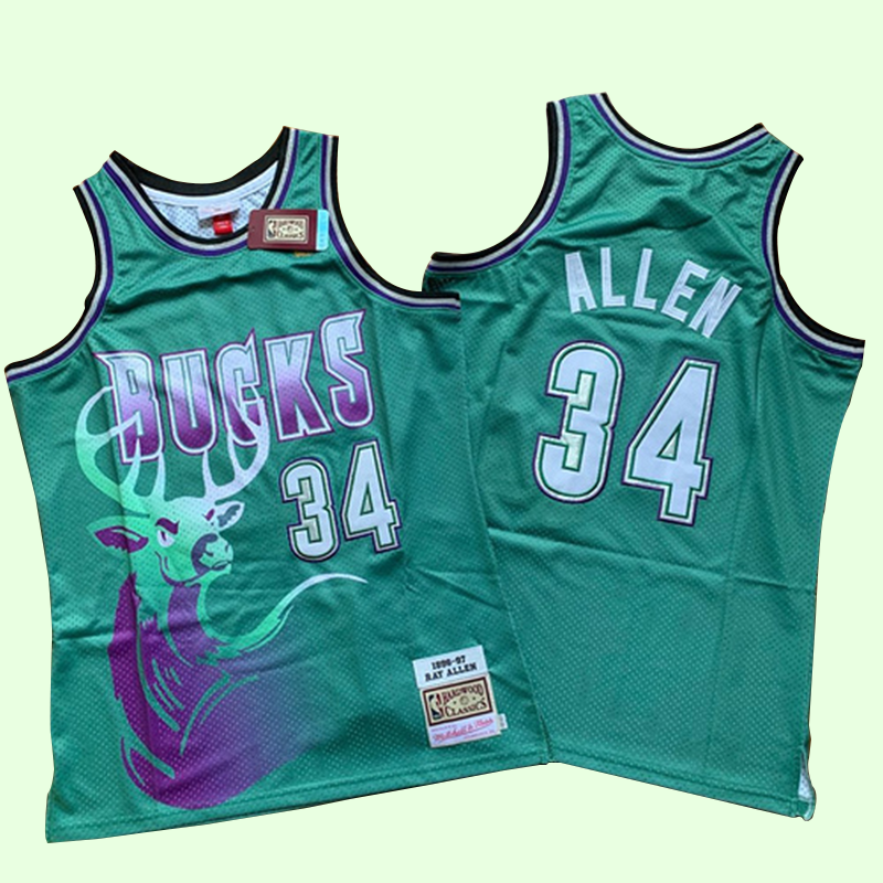 Regata Milwaukee Bucks Mitchell & Ness Alternative Edition 96/97 - Rei da Pelada