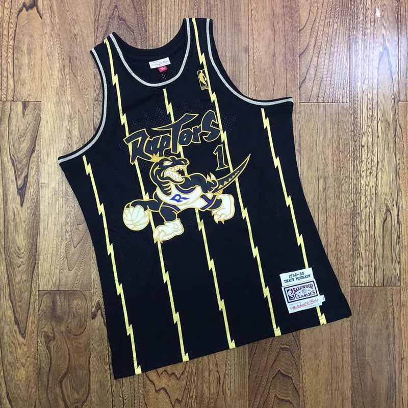 Regata Toronto Raptors Mitchell & Ness Black/Gold 98/99 - Rei da Pelada