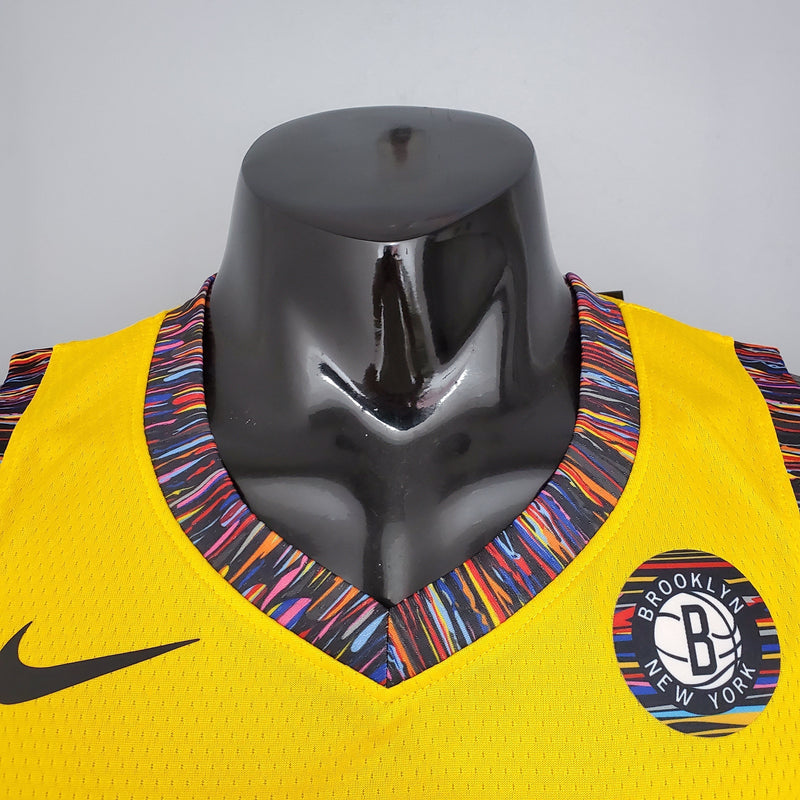 Regata Brooklyn Nets Commemorative Edition Yellow 20/21 - Rei da Pelada