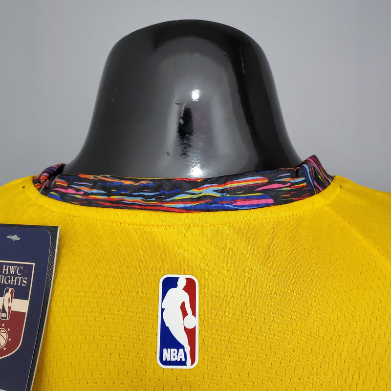 Regata Brooklyn Nets Commemorative Edition Yellow 20/21 - Rei da Pelada