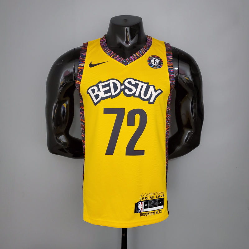 Regata Brooklyn Nets Commemorative Edition Yellow 20/21 - Rei da Pelada