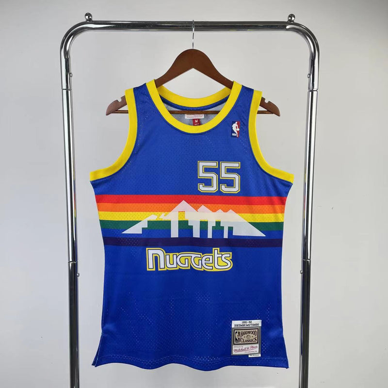 Regata Denver Nuggets Mitchell & Ness Away 91/92 - Rei da Pelada