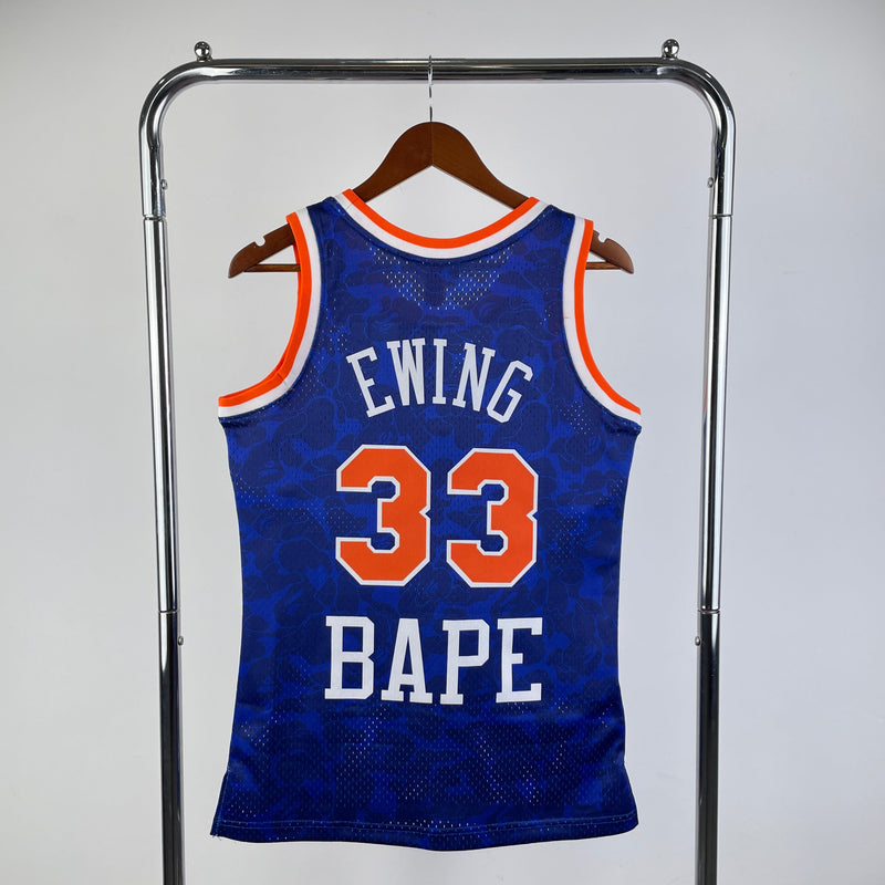 Regata New York Knicks Mitchell & Ness BAPE Edition Away 91/92 - Rei da Pelada