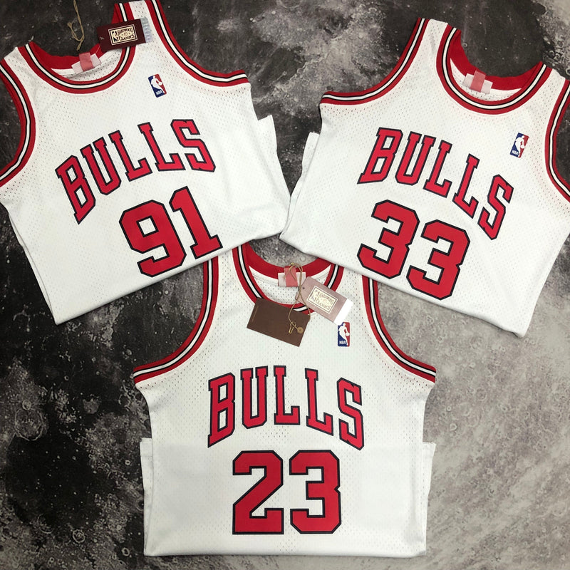 Regata Chicago Bulls Home Mitchell & Ness 97/98 - Rei da Pelada