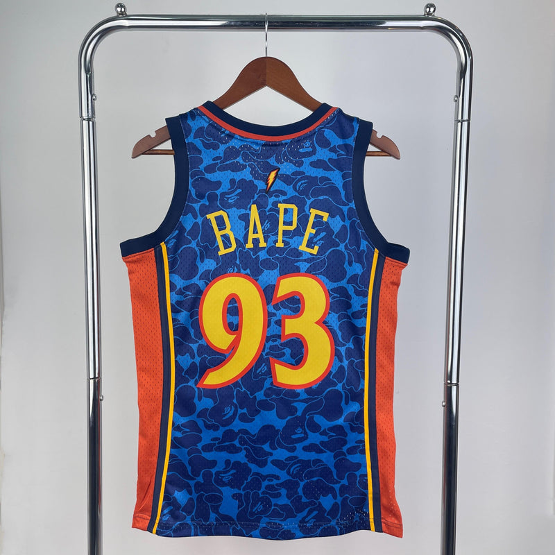 Regata Mitchell & Ness x BAPE - Golden State - Rei da Pelada