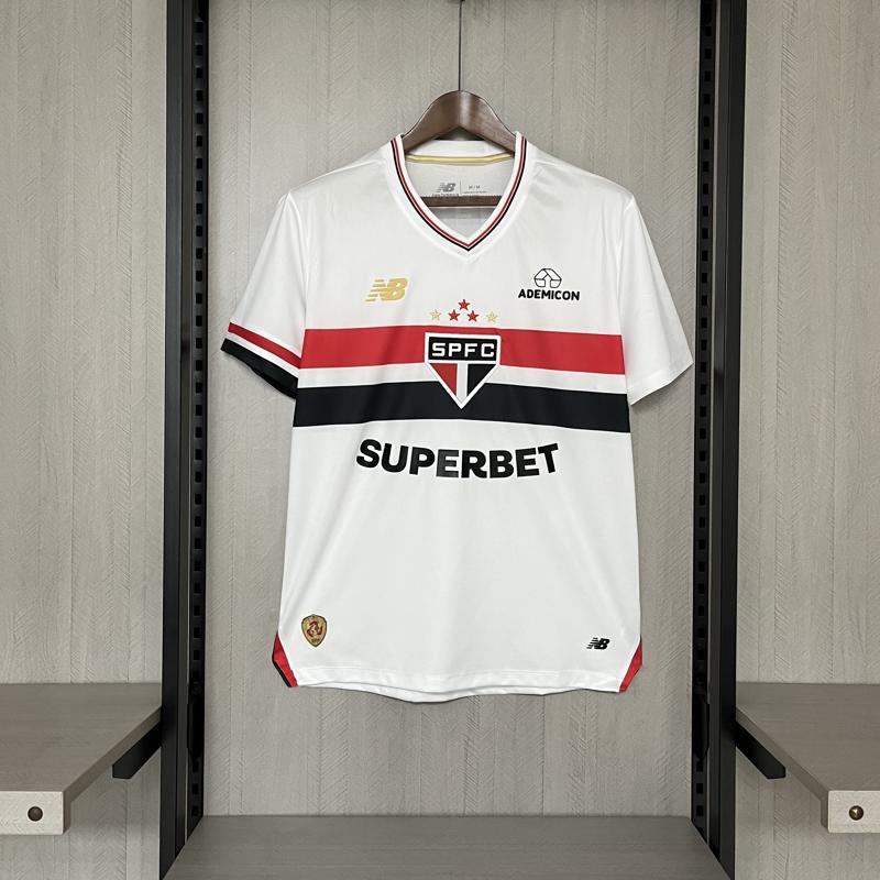 Camisa do São Paulo Home 2025/26 - com Patrocínio - Masculina Torcedor