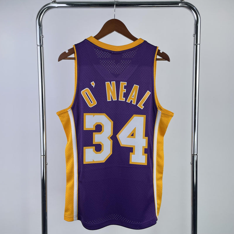 Regata Mitchell & Ness Lakers Shaquille O'Neal 1999-2000 Roxa - Rei da Pelada