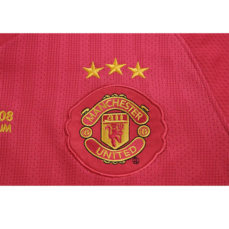 Camisa Manchester United Home Retrô 07/08 - Masculina - Vermelho