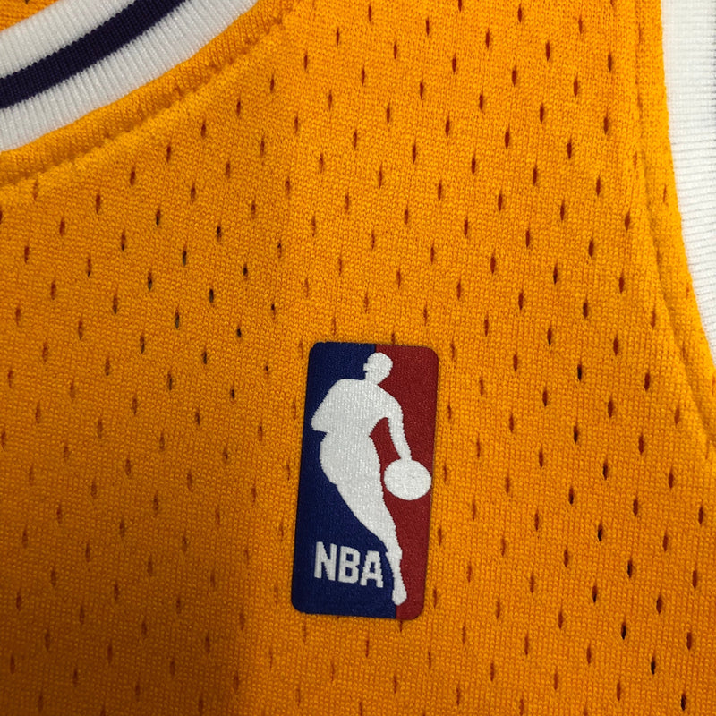 Regata Mitchell & Ness Los Angeles Lakers 1984-1985 Amarela - Rei da Pelada