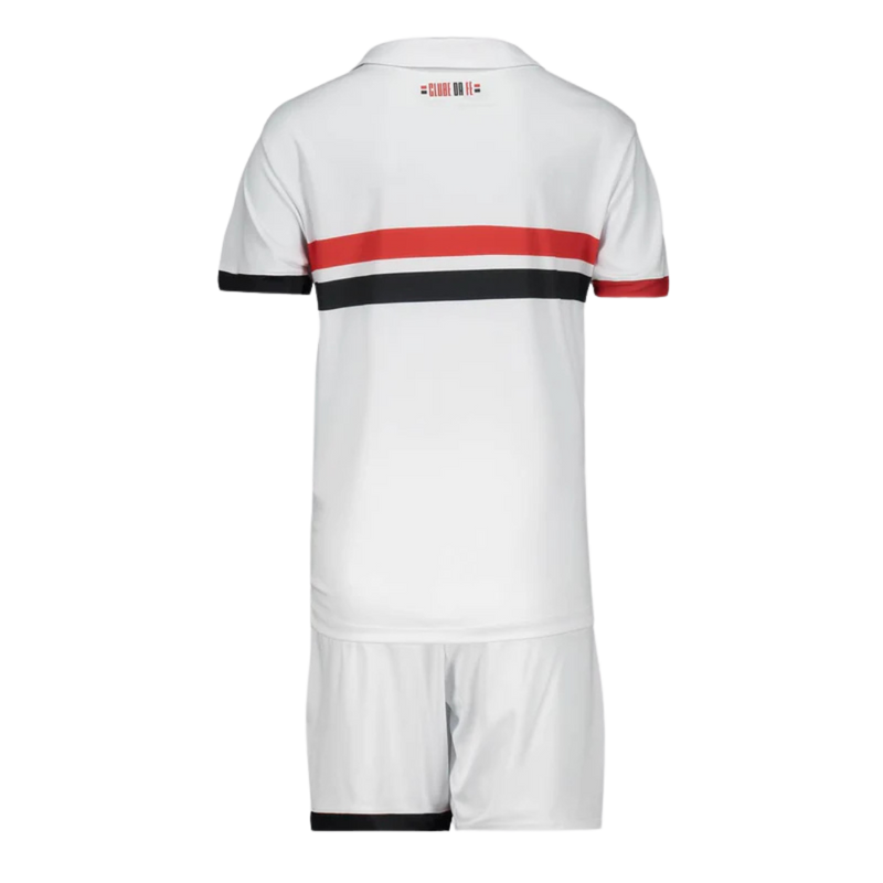 Kit São Paulo Infantil I 24/25 Torcedor New Balance - Branco+Vermelho