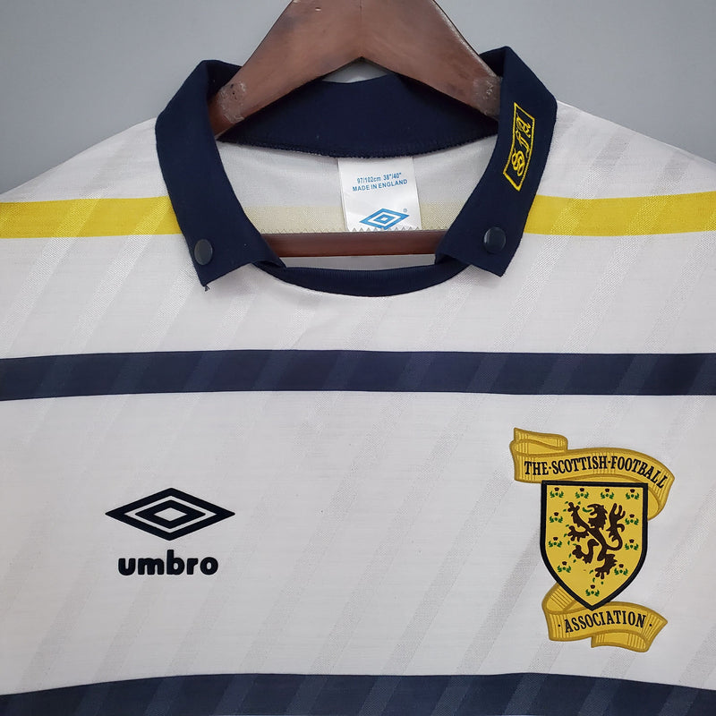 Camisa Escócia Away (2) 1988 Umbro Retrô Masculina