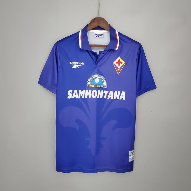 Camisa Fiorentina Home (1) 1995/96 Reebok Retrô Masculina