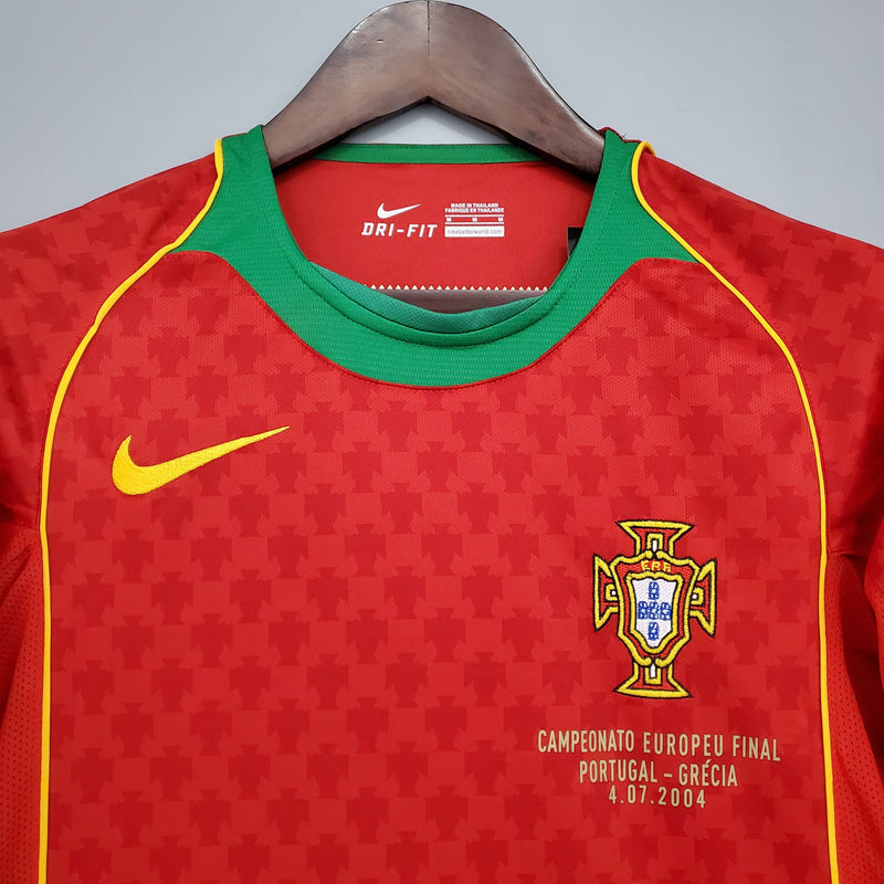 Camisa Portugal Home (1) 2004 Nike Retrô Masculina