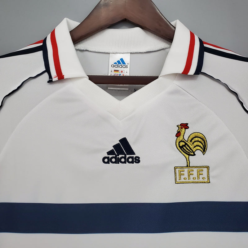 Camisa França Away (2) 1998 Adidas Retrô Masculina