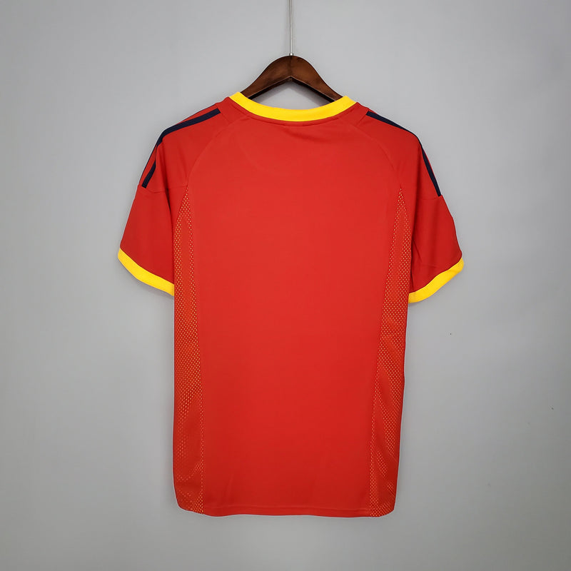 Camisa Espanha Home (1) 2002 Adidas Retrô Masculina