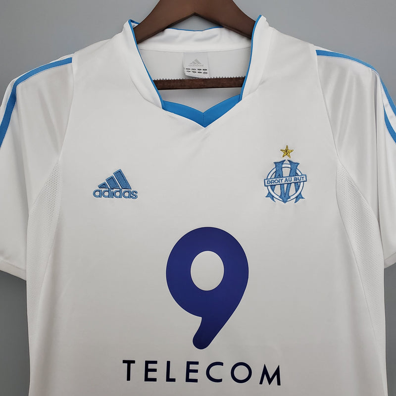 Camisa Olympique de Marseille Home (1) 2002/03 Adidas Retrô Masculina