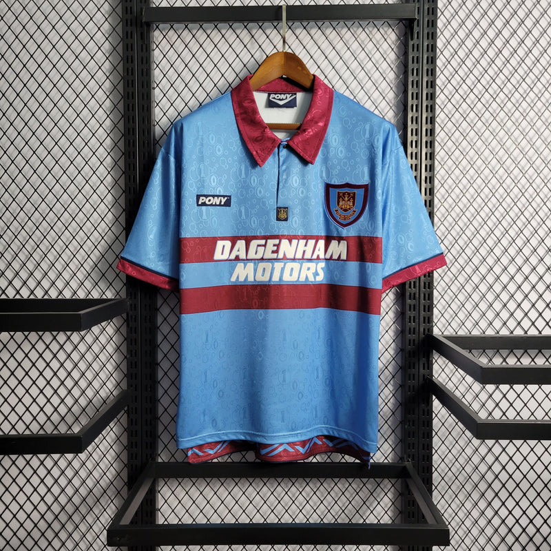 Camisa West Ham Away (2) 1995/97 Pony Retrô Masculina