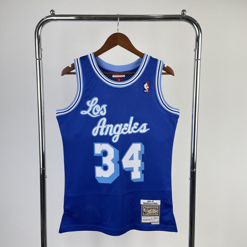 Regata Mitchell & Ness Los Angeles Lakers 1996-1997 Azul Royal - Rei da Pelada