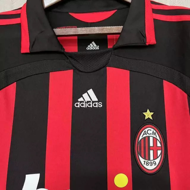 Camisa Retro AC Milan Home 2006/07 - Torcedor Masculina - Vermelho e Preto