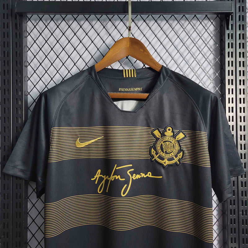 Camisa Retrô Corinthians 2018/19 -  Ayrton Senna - Masculina Torcedor