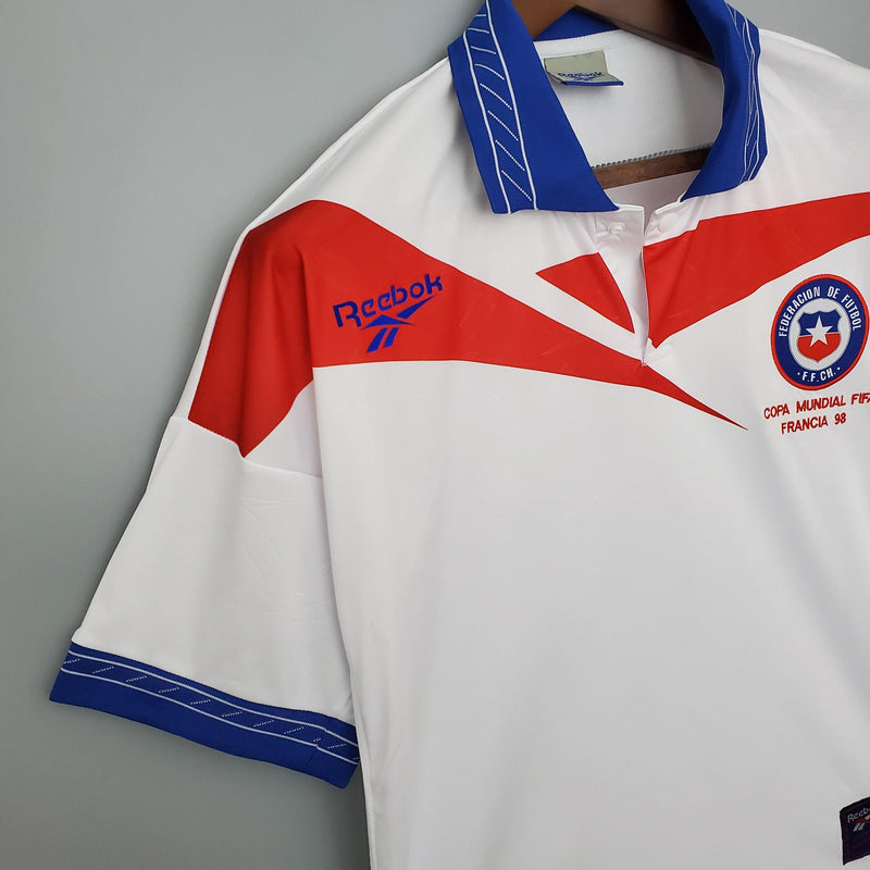 Camisa Chile Away (2) 1998 Reebok Retrô Masculina