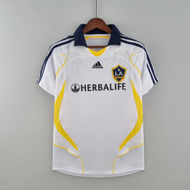 Camisa Los Angeles Galaxy Home (1) 2007 Adidas Retrô Masculina