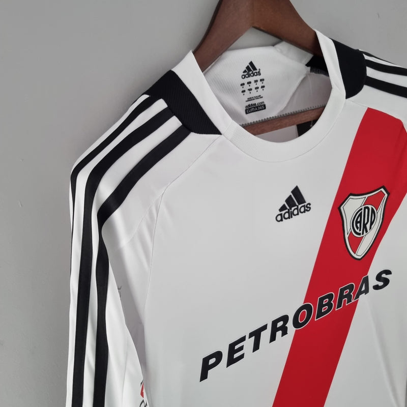 Camisa River Plate Home (1) 2009/10 Adidas Retrô Manga Longa Masculina