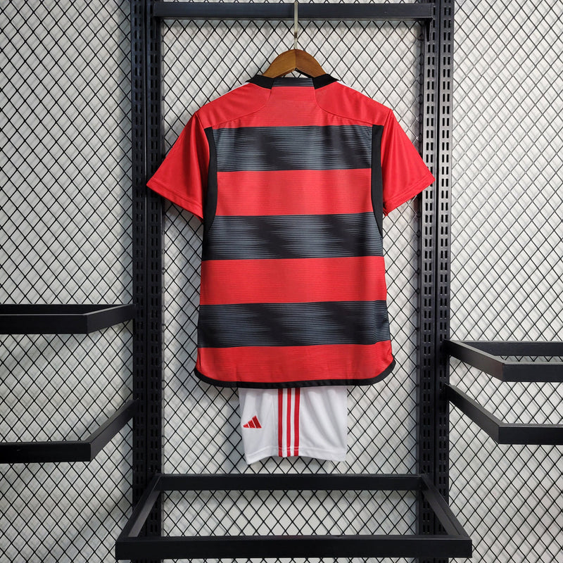 Conjunto Infantil Flamengo 2023/24 - Home - LANÇAMENTO