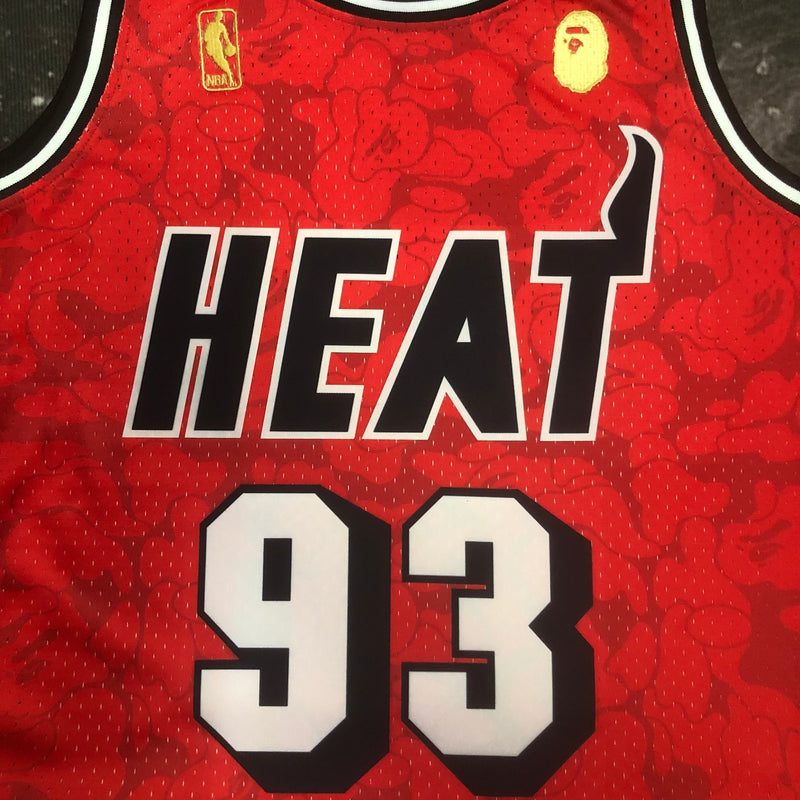 Regata Miami Heat Mitchell & Ness BAPE Edition 1993 - Rei da Pelada