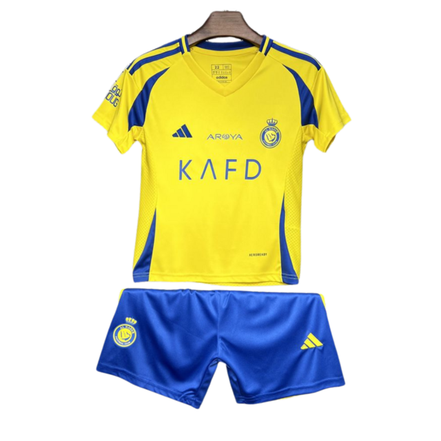 Kit Infantil Al-Nassr 24/25 - Home - CRISTIANO RONALDO