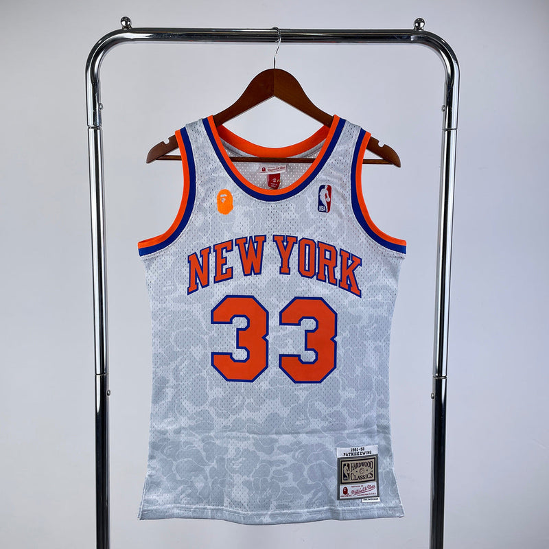 Regata New York Knicks Mitchell & Ness BAPE Edition Home 91/92 - Rei da Pelada