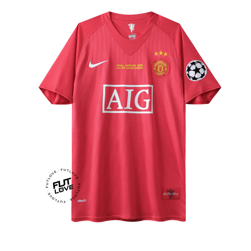 Camisa Manchester United Home Retrô 07/08 - Masculina - Vermelho #CR7