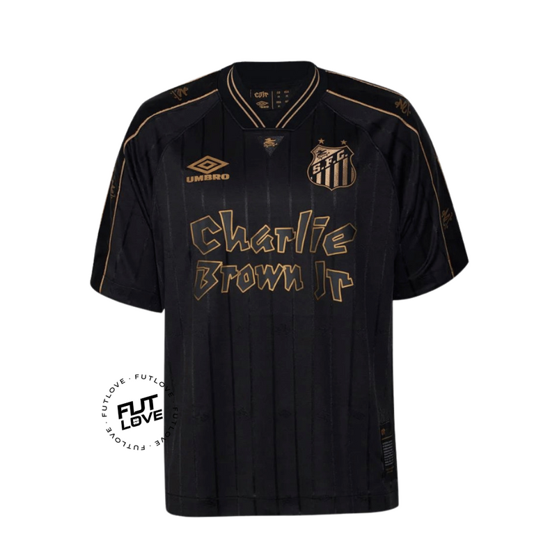 Camisa do Santos FC x Charlie Brown Jr 2024/25 - Masculina Edição Limitada + Chaveiro de Brinde