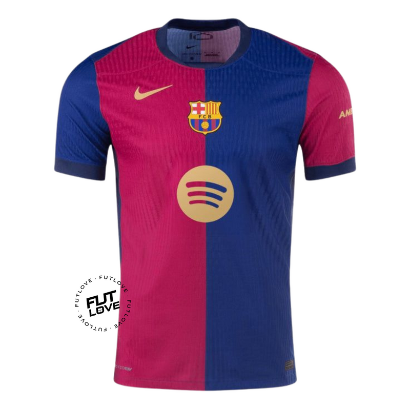 Camisa Barcelona Home 2024/2025 - Azul e Grená Torcedor - Masculina