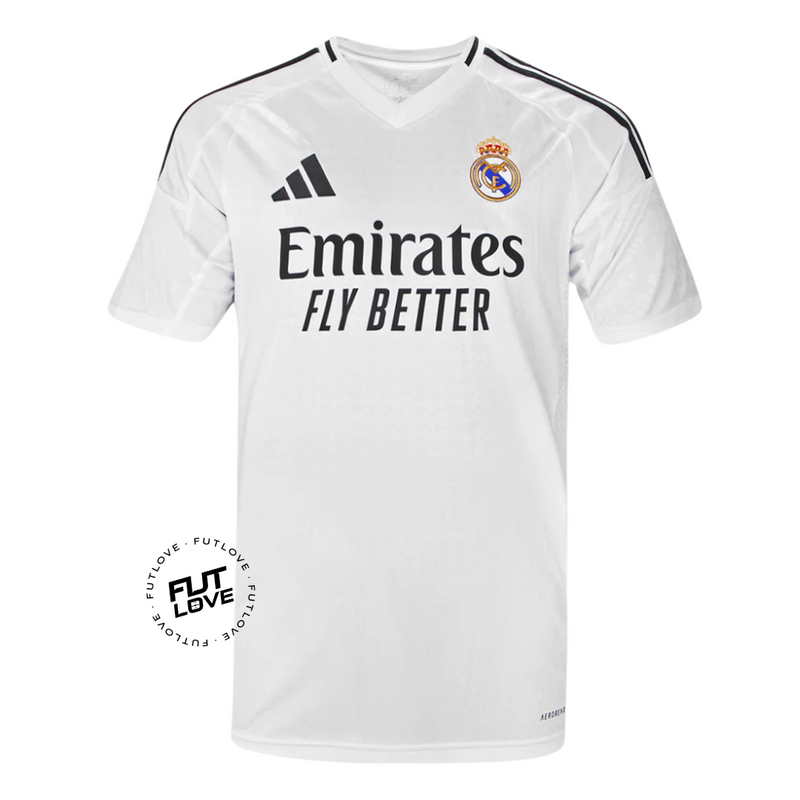 Camisa Real Madrid 24/25 Home - Masculina - Modelo Torcedor - Branca