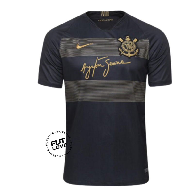 Camisa Retrô Corinthians 2018/19 -  Ayrton Senna - Masculina Torcedor