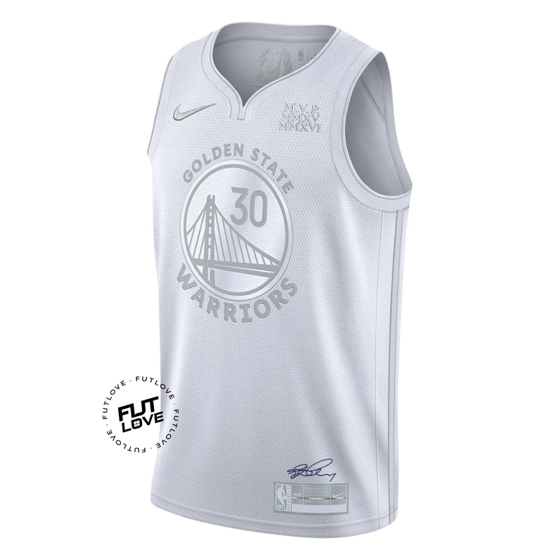 Regata NBA Golden State Warriors - Stephen Curry MVP Branca - #CURRY30