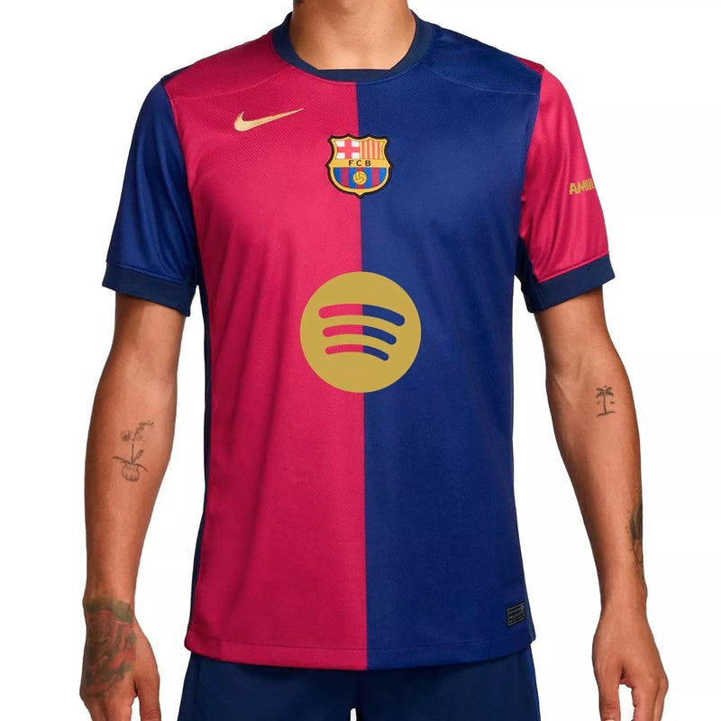 Camisa Barcelona Home 2024/2025 - Azul e Grená Torcedor - Masculina